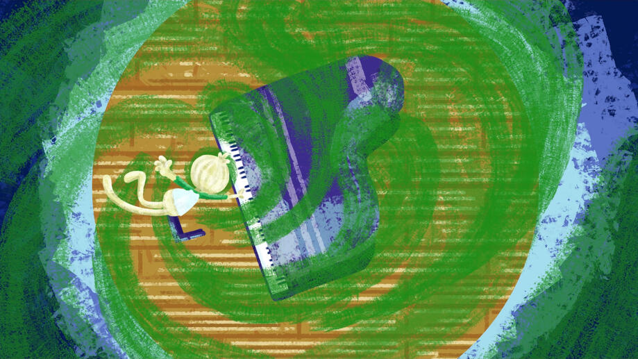 Top View Piano Montage