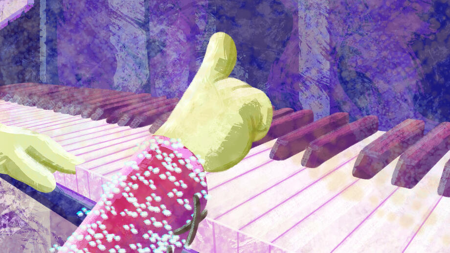 Elton Juan Playing Piano